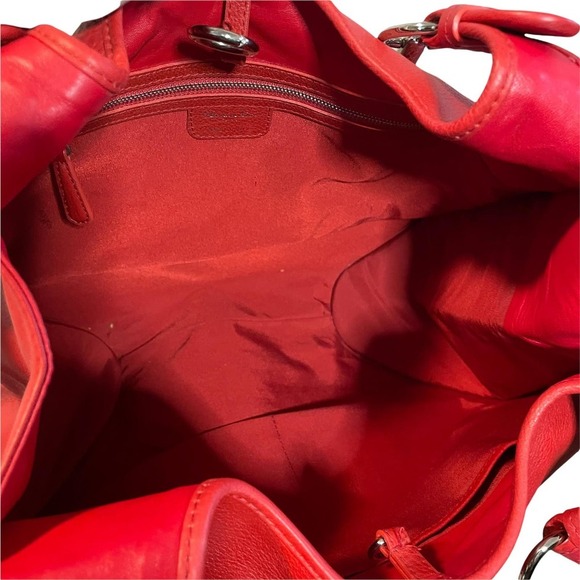 Vintage Dior 61 Red Leather Shoulder Bag - Picture 5 of 11